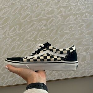 VANS Checkered Old Skool Black & White Shoes